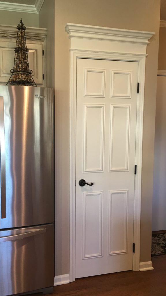 How to add crown molding to a door